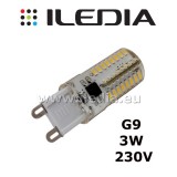 3W żarówka LED G9 64 SMD 3014 barwa biała ciepła